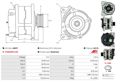 AS-PL A0527 EAN: 5902129039020.
