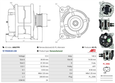 AS-PL A0627PR EAN: 5902129079217.