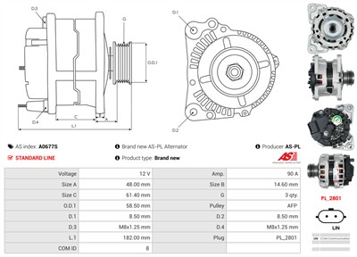 AS-PL A0677S EAN: 5902129099680.