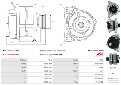 AS-PL A1012 EAN: 5901259402797.