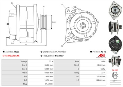 AS-PL A1020 EAN: 5901259443660.