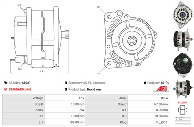 AS-PL A1021 EAN: 5901259460513.