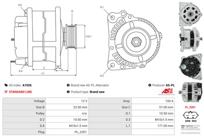 AS-PL A1026 EAN: 5901259480931.