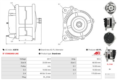 AS-PL A3018 EAN: 5901259403589.