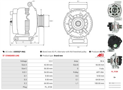 AS-PL A3055(P-INA) EAN: 5901259487107.