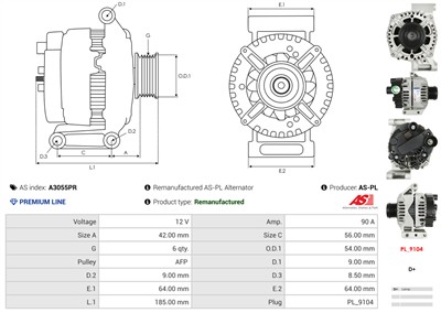AS-PL A3055PR EAN: 5902129082187.