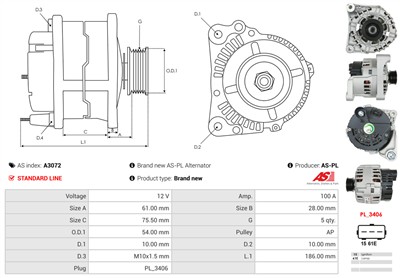 AS-PL A3072 EAN: 5901259404302.