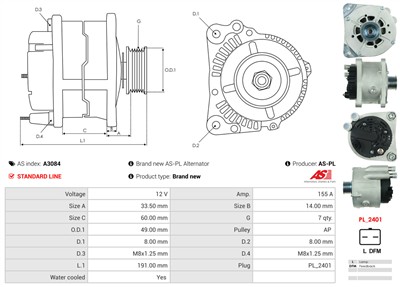 AS-PL A3084 EAN: 5901259404425.