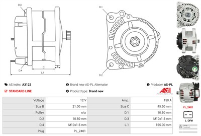 AS-PL A3122 EAN: 5901259447392.