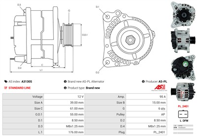 AS-PL A3130S EAN: 5902129045526.