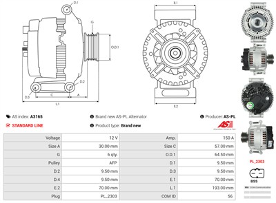 AS-PL A3165 EAN: 5901259463262.