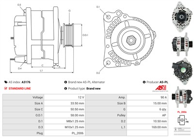 AS-PL A3176 EAN: 5901259468939.