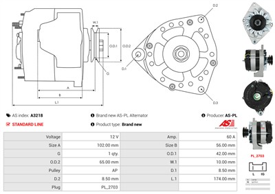 AS-PL A3218 EAN: 5901259491005.