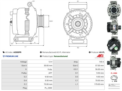 AS-PL A3305PR EAN: 5902129023296.
