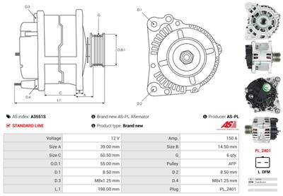 AS-PL A3551S EAN: 5902129140740.