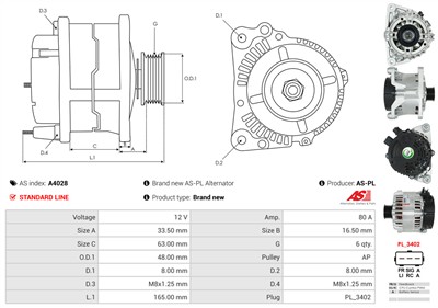 AS-PL A4028 EAN: 5901259405163.
