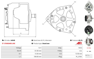 AS-PL A4048 EAN: 5901259405408.