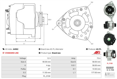 AS-PL A4062 EAN: 5901259405552.