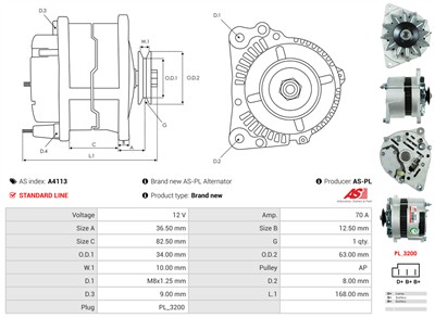 AS-PL A4113 EAN: 5902129020899.