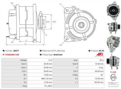 AS-PL A5017 EAN: 5901259406009.