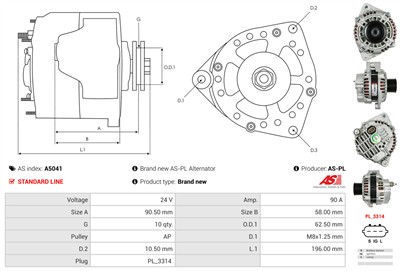 AS-PL A5041 EAN: 5901259447132.
