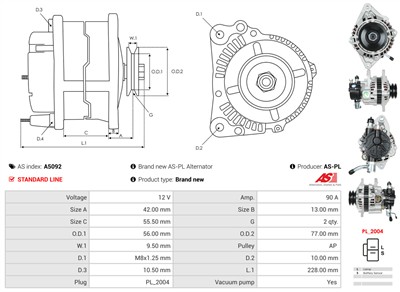 AS-PL A5092 EAN: 5901259491036.