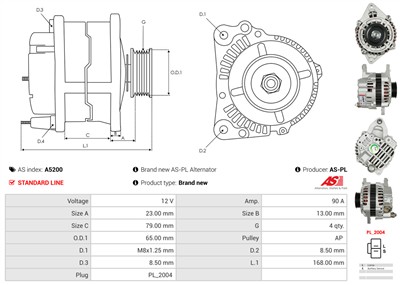 AS-PL A5200 EAN: 5902129007067.