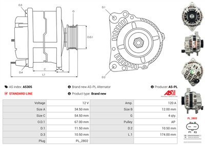 AS-PL A5305 EAN: 5902129012467.