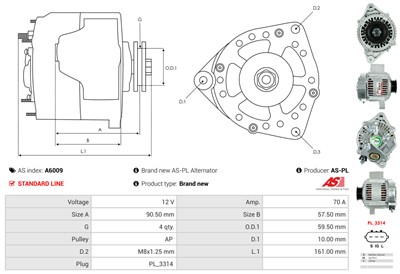 AS-PL A6009 EAN: 5901259406252.