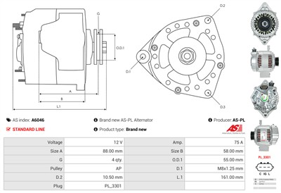 AS-PL A6046 EAN: 5901259486476.