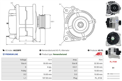 AS-PL A6228PR EAN: 5902129026952.
