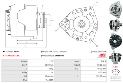 AS-PL A6340 EAN: 5902129017806.