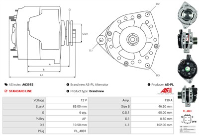 AS-PL A6391S EAN: 5902129047353.