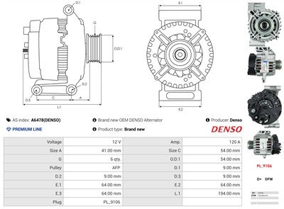 AS-PL A6478(DENSO) EAN: 5902129077046.