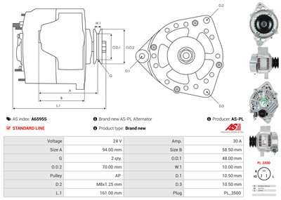 AS-PL A6595S EAN: 5902129108399.