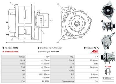 AS-PL A9145 EAN: 5902129010043.