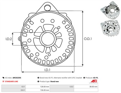 AS-PL ARC0220S EAN: 5902129137122.