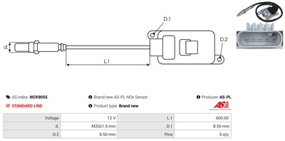 AS-PL NOX9055 EAN: 5902129166399.