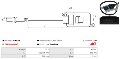 AS-PL NOX9078 EAN: 5902129166627.