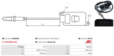 AS-PL NOX9094 EAN: 5902129166788.
