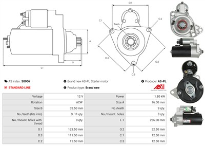 AS-PL S0006 EAN: 5901259418408.