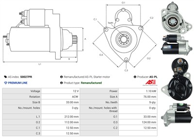 AS-PL S0027PR EAN: 5902129079606.