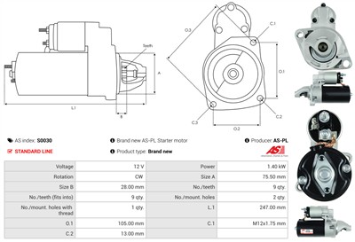 AS-PL S0030 EAN: 5901259418774.