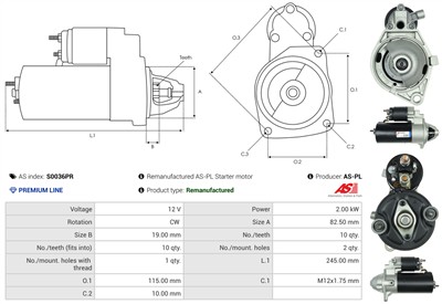 AS-PL S0036PR EAN: 5902129091424.