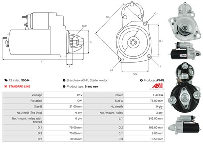AS-PL S0044 EAN: 5901259418958.