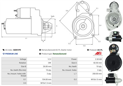 AS-PL S0091PR EAN: 5902129082972.