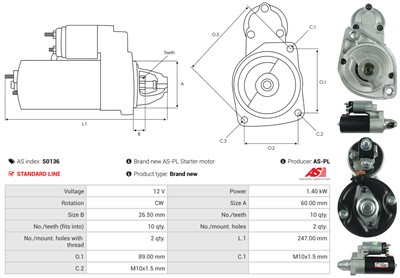 AS-PL S0136 EAN: 5901259420180.