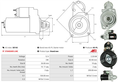AS-PL S0143 EAN: 5901259420272.
