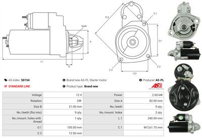 AS-PL S0154 EAN: 5901259420395.