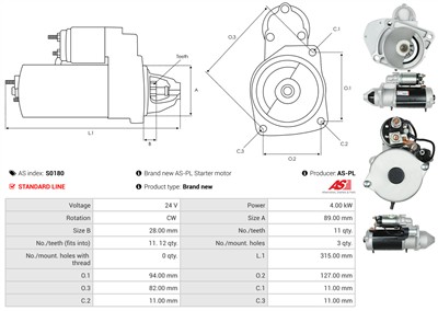 AS-PL S0180 EAN: 5901259420685.